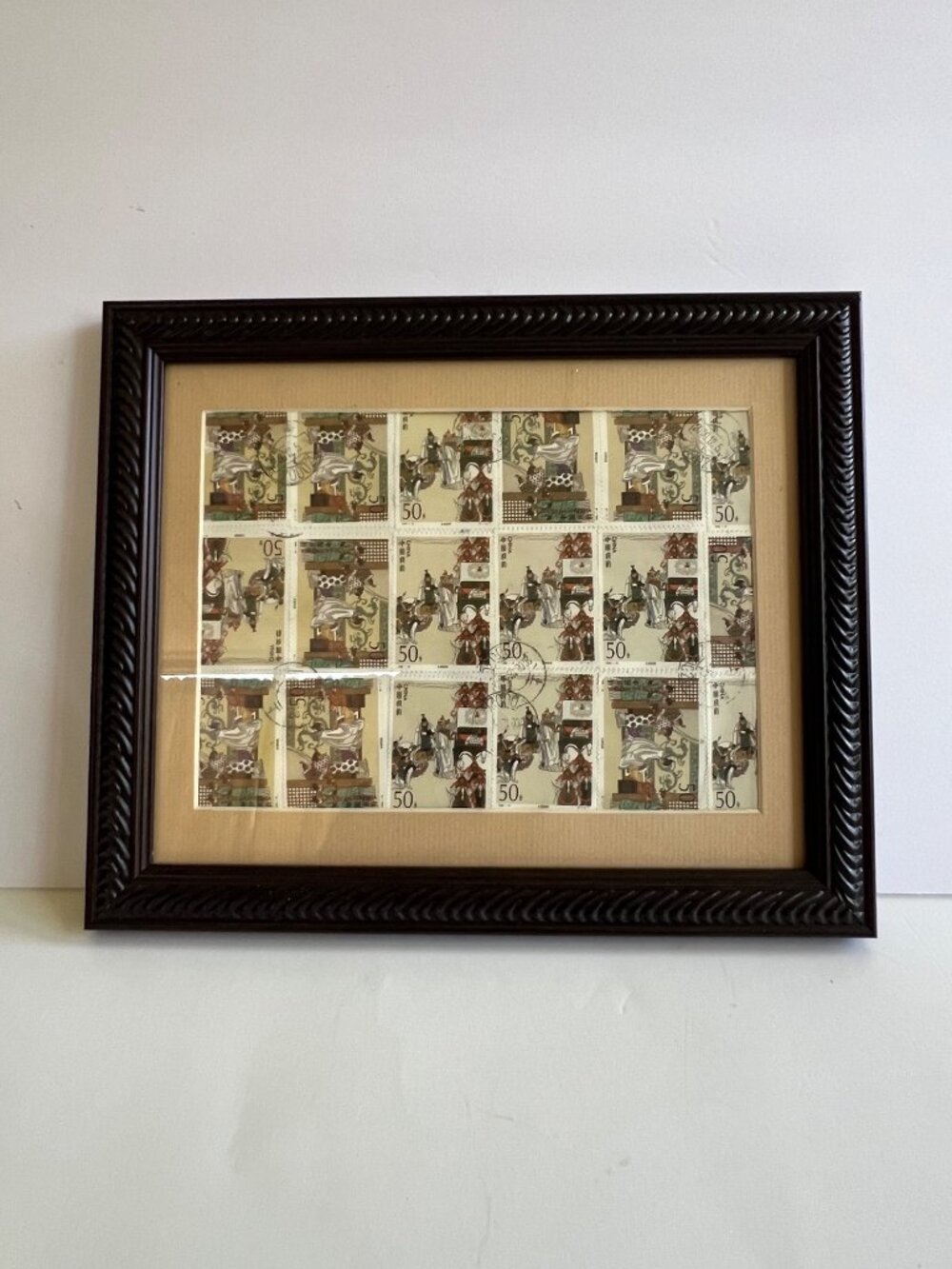 Framed "Romance of the Three Kingdom" Postage Stamps